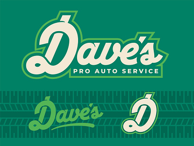 Dave's Pro Auto - Logo (Rebound) automotive branding design garage graphic design logo vector wip work in progress