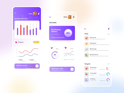 HealthMate app health healthmate illustration product ui ux