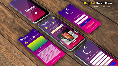 Mobile Application UI Design brand identity branding design graphic homepage illustration logodesign mobile ui uidesign ux uxdesign