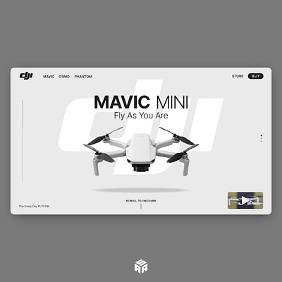 Mavic Mini UI Design design ui ux web webdesign website