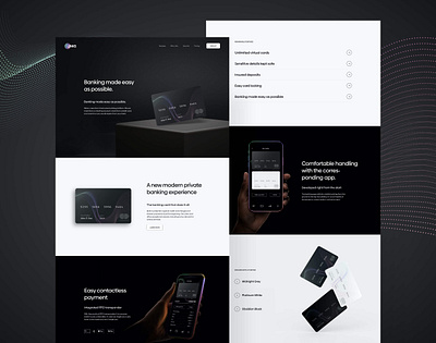 Links Banking App | Landingpage Design banking creditcard finance landinpage ui webdesign webdesigner website