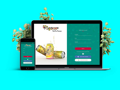 Vigour company login page look and feel for Mobile and desktop demonstration design mockup ui ui designing ux webdesign