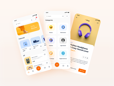 E-Shop - eCommerce UI Kit 2020 app cards clean dashboard design dribbble ecommerce interface ios logo minimal shop tech trend typography ui ui kit ux