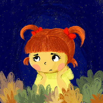 Confuse bookillustration characterdesign girlillustration illustrationbook