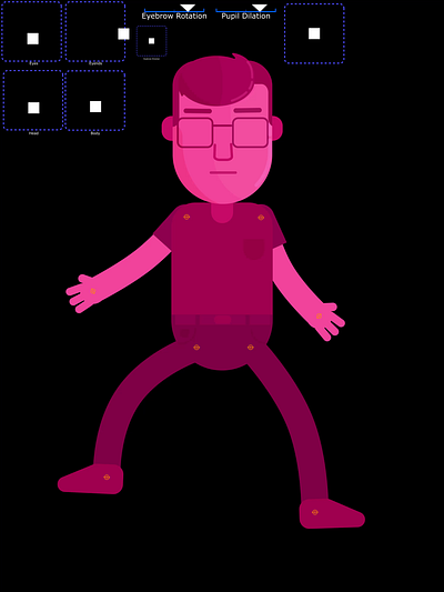 "Do Not Go Gentle" Character Rig animation illustration motion graphics vector
