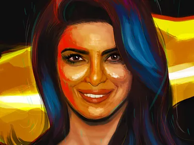 Illustration of Priyanka Chopra Jonas! :) digital painting digital portrait digitalart illustration illustrator photoshop portrait postrait priyanka chopra