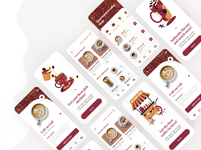 Coffee App 2020 trend app app ui app ui design app ux coffee app delivery app design food and drinks food app food delivery food delivery app food ui modern simplicity trend trendy ui ux ux design