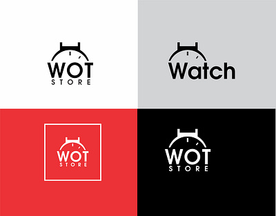 watch brand branding flat graphic design logo minimal