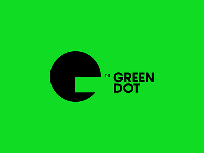 The Green Dot – Logo Concept 1 abstract art branding design filter forge generative graphic design green green dot logo logo design logotype monogram symbol the green dot