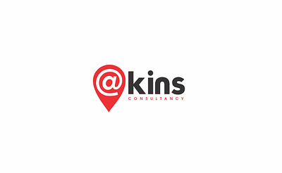 At kins logo branding flat graphic design logo minimal