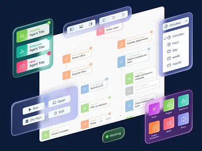 Tines UI app architecture blue branding clean clean ui colors cover design elements glass icons minimal modern product design schemes ui uiux user interface web