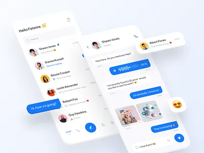 Messenger App app chat chat app chatting clean design message message app messaging messaging app messenger messenger app minimal mobile mobile chat telegram ui ux whatsapp