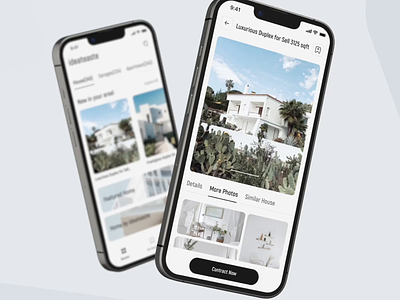 Real Estate Mobile App airbnb animation app building clean design home minimal mobile app real estate rent ui ux