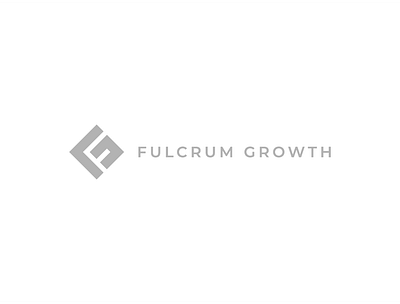 Fulcrum Growth Logo app badge branding design fg icon illustration illustrator logo monogram typography