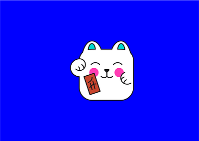 Character for Hokku restaurant 2dillustration branding cat character illustration japan logo vector