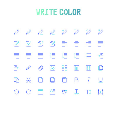 write colorful icon app design flat icon icon icon set iconography ui design ux webdesign