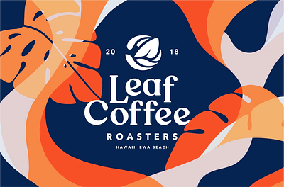 Leaf Coffee Branding brand identity branding branding design cafe coffee coffee shop graphic design identity illustration label logo logomark logomarks packaging pattern roastery