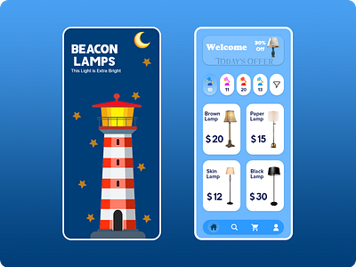 Becon Lamp UI app app design application lamp lamps mobile mobile app mobile app design mobile design mobile ui ui ui ux ui design uidesign uiux ux ux ui ux design uxdesign uxui