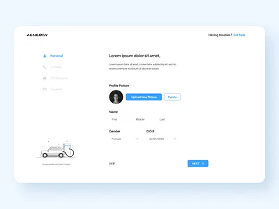 Registration Form account car figma payment register form registration sign up web web design