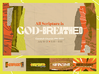 All Scripture is... VBS bible church church design collage inerrant inspired necessary religious school scripture students sufficient teaching vacation bible school vbs