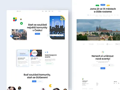 GUG design desktop event flat minimal simple typography ui ui design user interface ux webdesign