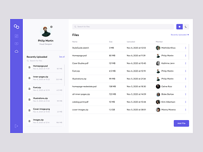 Management App User Interface admin app application chat app dashboard file management file sharing file system fintech management app manager app mvp prototype saas upload file user interface visual design visual identity web app web application