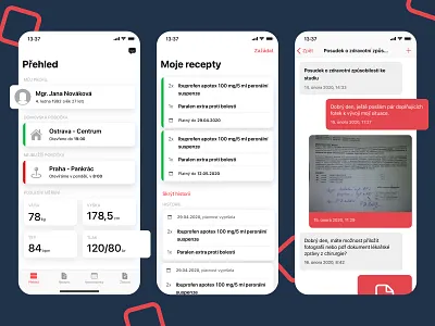 OnlineAmbulance - Healthcare app app app design clarity clean ui czechdesign healthcare app ios app mobile native telehealth