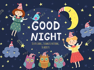 Good Night Vol. 1: patterns & cards slumber