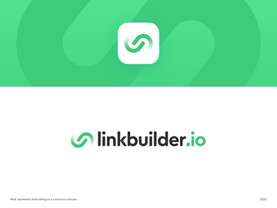 Linkbuilder.io Logo Exploration branding chain connection identity infinity link linkbuilding logo logodesign process