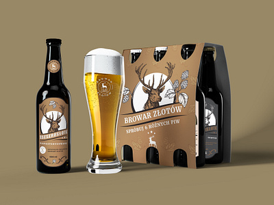 Złotów Brewery Concept brawery design illustration manufacture polish brawery