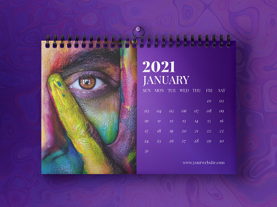 Desk Calendar 2021 Template 2021 brand design calendar calendar ui calender creative design design desk desktop illustration minimal new new year table template wall year