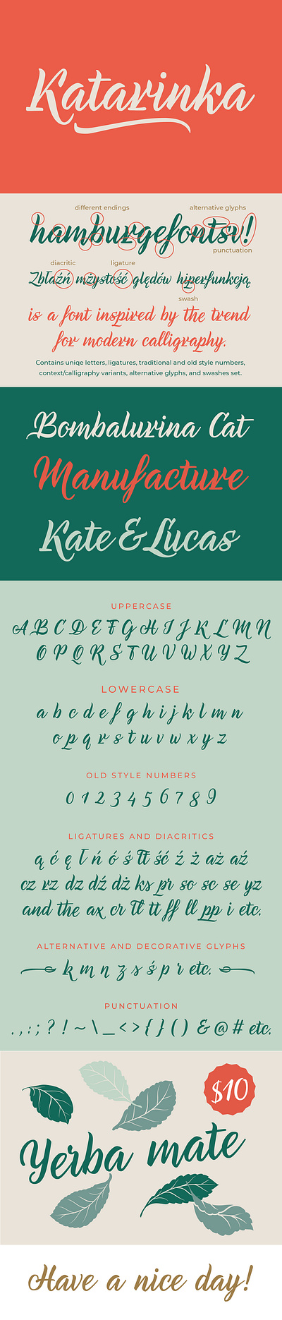 Katarinka Font brushlettering brushpen font font design