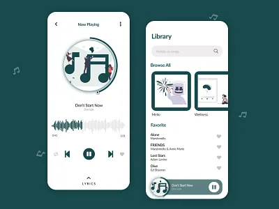 Music App app design design app figma interface minimal mobile mobile app mobile ui music music app music player ui design uidesign uiinspirations uitrends uiux ux design uxdesign uxinspiration