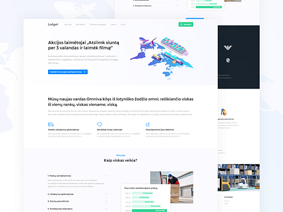 Lodget - order fulfillment service web design branding design designs e commerce minimal order order management orders shipping shipping company shipping management ui ux web website