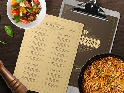 Restaurant Menu Template and Logo branding brochure design invitations logo logo design logos magazine menu menu bar menu card menu design menu template modern restaurant restaurant branding restaurant logo restaurants signs template