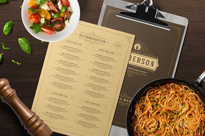 Restaurant Menu Template and Logo branding brochure design invitations logo logo design logos magazine menu menu bar menu card menu design menu template modern restaurant restaurant branding restaurant logo restaurants signs template
