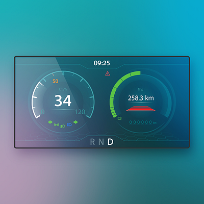 Car Display UI Design adobe illustrator car design prototype transparent ui ux vector