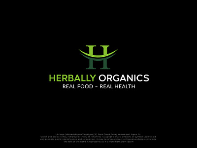 HERBALLY ORGANICS - Real Food - Real Health brand branding design flat food graphic design health healthy herbal illustration lifestyle logo logo design minimal minimalist logo modern motion graphics organic ui unique