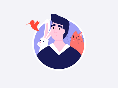 Veterinarian Character Avatar | Illustration avatar avatar design bunny cat character illustration kitty rabbit ui ui ux uiux vector vector illustration vet veterinarian veterinary web web design website website design