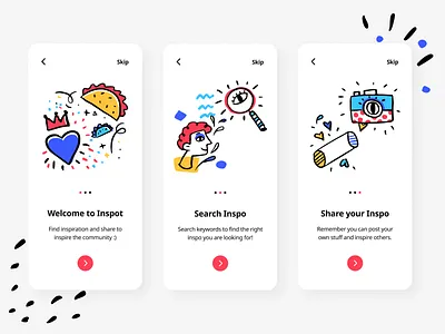 Miroodles Illustrations for UI Design design free freebies illustration illustration design illustrations illustrations／ui illustrator ui ux