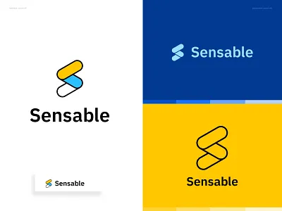 Sensable - Logo Concept ai analitycs branding design engineers industrial logo monogram s logo s logo mark startup typography video