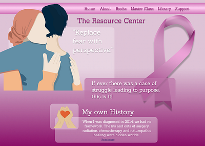 Breast Cancer Homepage redesign concept design homepage homepagedesign illustration ui ux webdesign website website concept websiteredisign