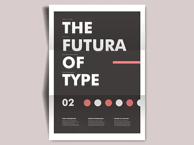 Futura Typography Poster adobe creative design graphic graphic design illustration illustrator poster poster art poster design typographic typography typography art typography design