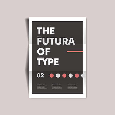 Futura Typography Poster adobe creative design graphic graphic design illustration illustrator poster poster art poster design typographic typography typography art typography design