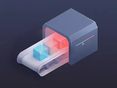 Step 2: Oven clean isometric illustration design illustration isometric modern minimal production ui vector web