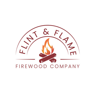 Flame Logo || 010 branding dailylogo dailylogodesign firewood firewood logo flame flamelogo flat graphic design icon logo minimal typography vector