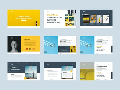 Intoaction Business Coaching clean design interface landing page minimal mobile modern ui design web website