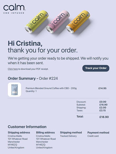 Email Receipt 100daysofui dailyui dailyuichallenge day17 design email email design