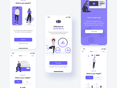 Health Bloom App Design