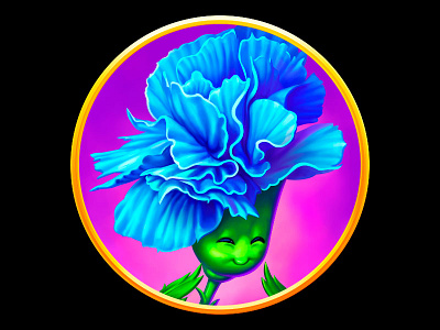 A Carnation as a slot symbol flower design flowers illustration flowers slot flowers symbol gambling game art game design graphic design slot design slot game slot game art slot game developer slot game development slot game graphics